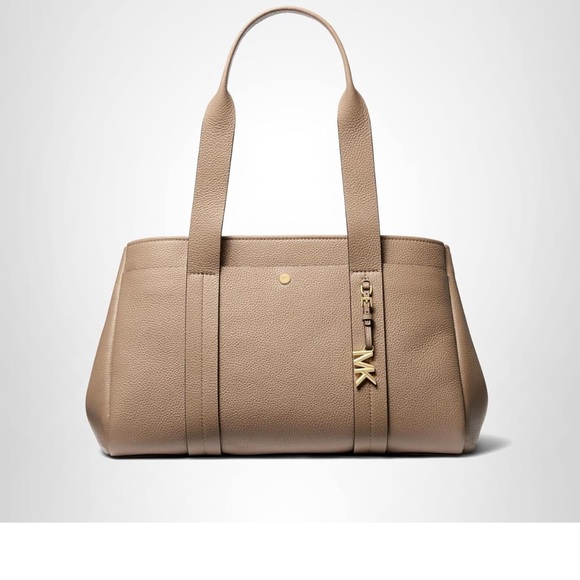 Michael Kors Romee large pebble leather tote NWT in Birch - Picture 2 of 14